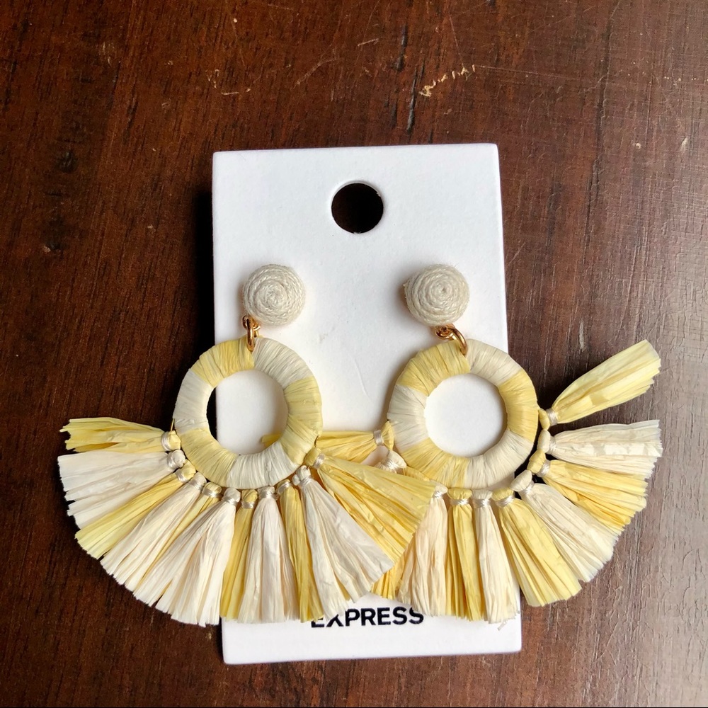 Yellow & White Summer Earrings